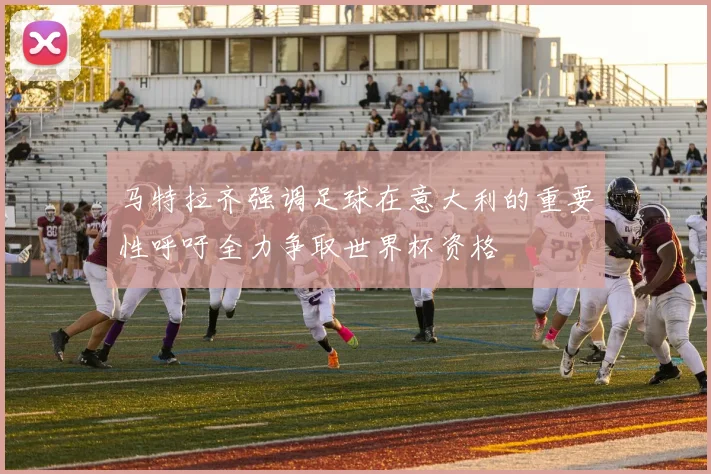 马特拉齐强调足球在意大利的重要性呼吁全力争取世界杯资格
